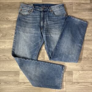 Levi's #555 Relaxed Straight 100% Cotton Jeans Medium Wash sz 33 x 31